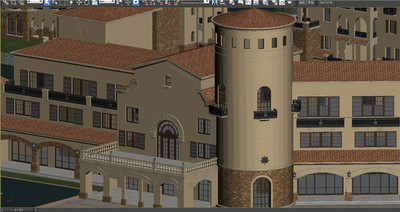 西班牙风格欧式商业街小区 可用于主题乐园公