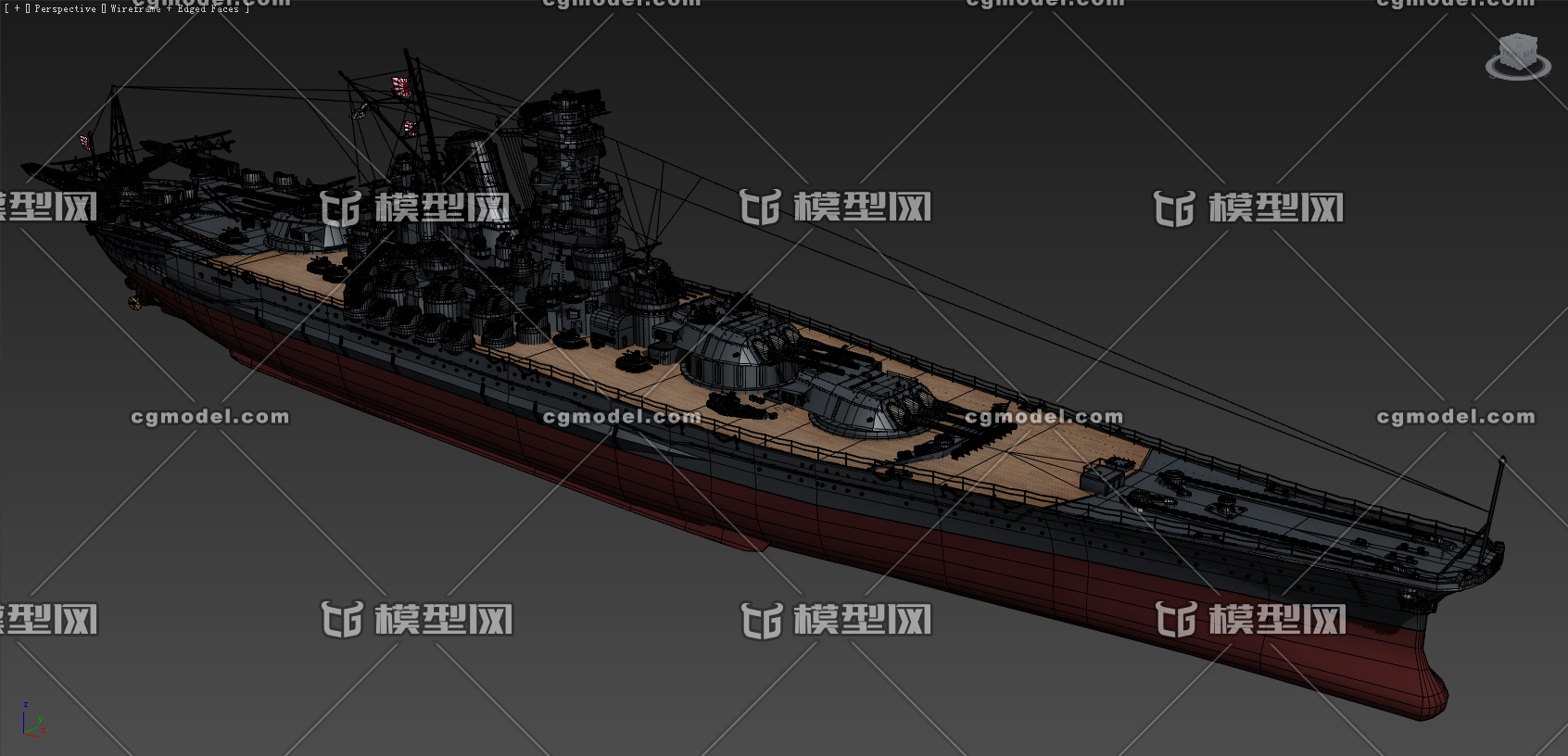 二战日本战列舰大和号(yamato)