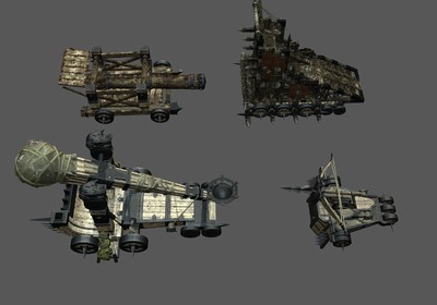 四种器械 古代 攻城器械 守城器械 床弩 投石机