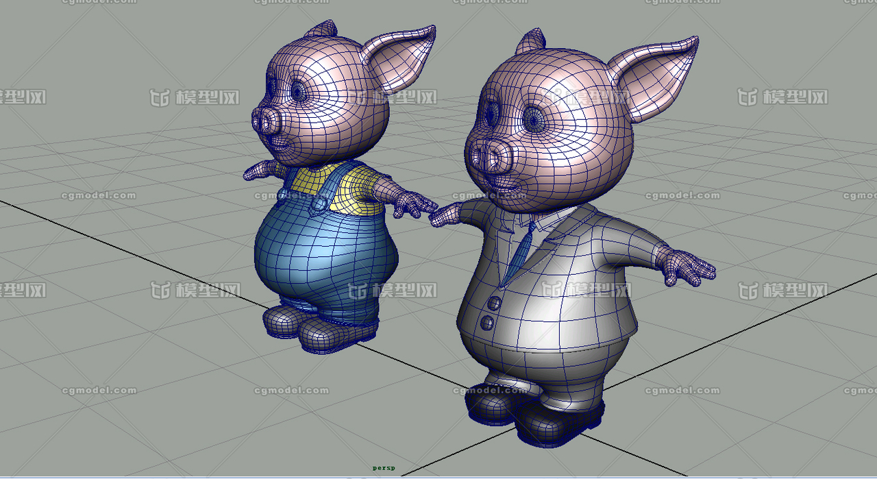猪先生 猪年吉祥物 表情动画已完成基本表情都