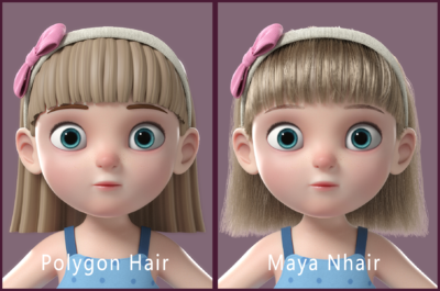 卡通小女孩【无绑定】_3dcartoon作品_人物孩子-女_cg模型网