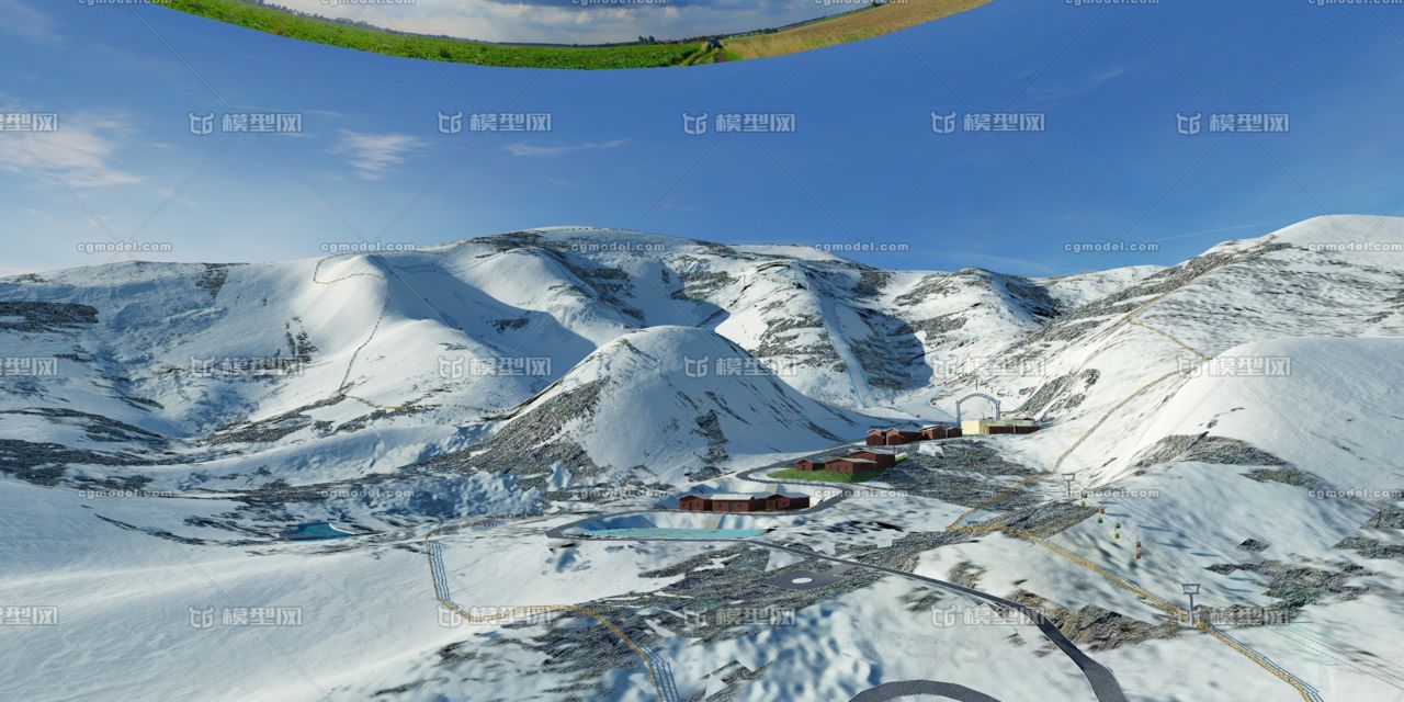 滑雪场模型
