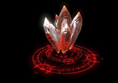 写实简模水晶石 魔力水晶 宝石 珠宝 魔法石 晶体