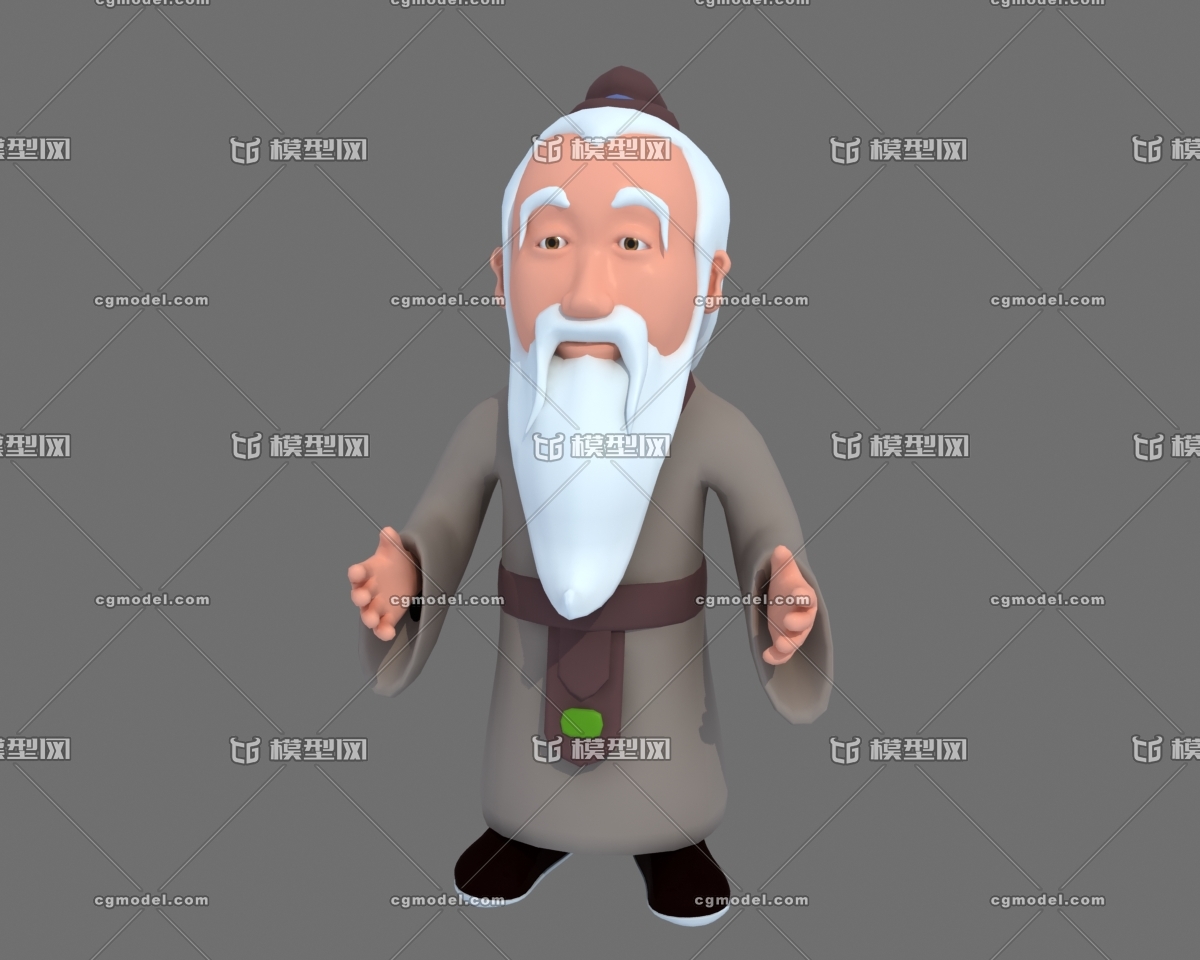 卡通 老子 孔子 老人 老头 老者 老爷