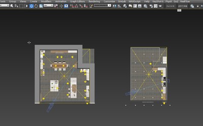 松下品牌 2个厨房空间 展厅 MAX文件 VRAY 现