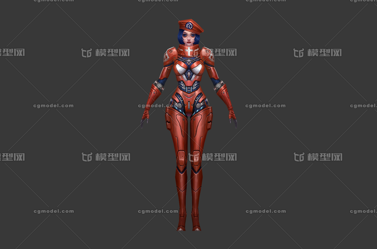 科幻机甲女警察 女警官 机械战警 超能战士 未来女战士