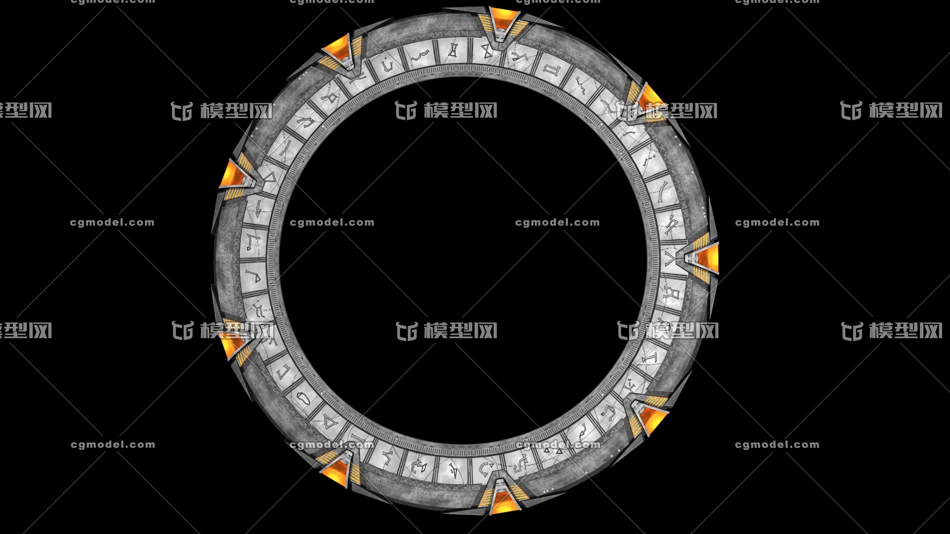 星际之门传送门模型-科幻建筑-建筑-feisky-cg模型网