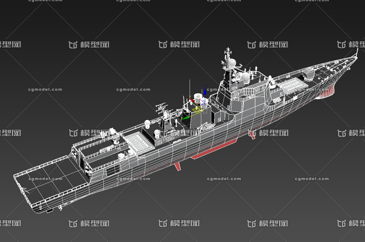 052d驱逐舰-cg模型网(cgmodel)-让设计更有价值!