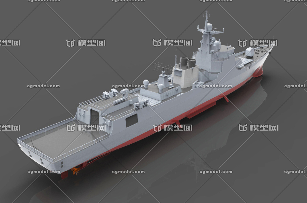 052d驱逐舰-cg模型网(cgmodel)-让设计更有价值!