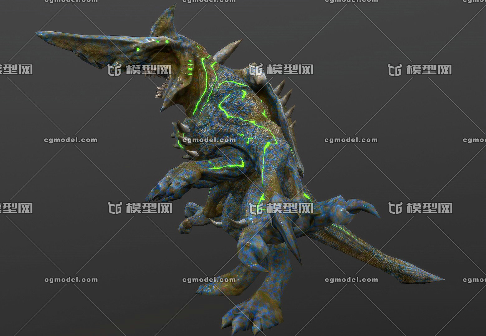 简模升级版-镰刀头 环太平洋 三级怪兽knifehead 科幻