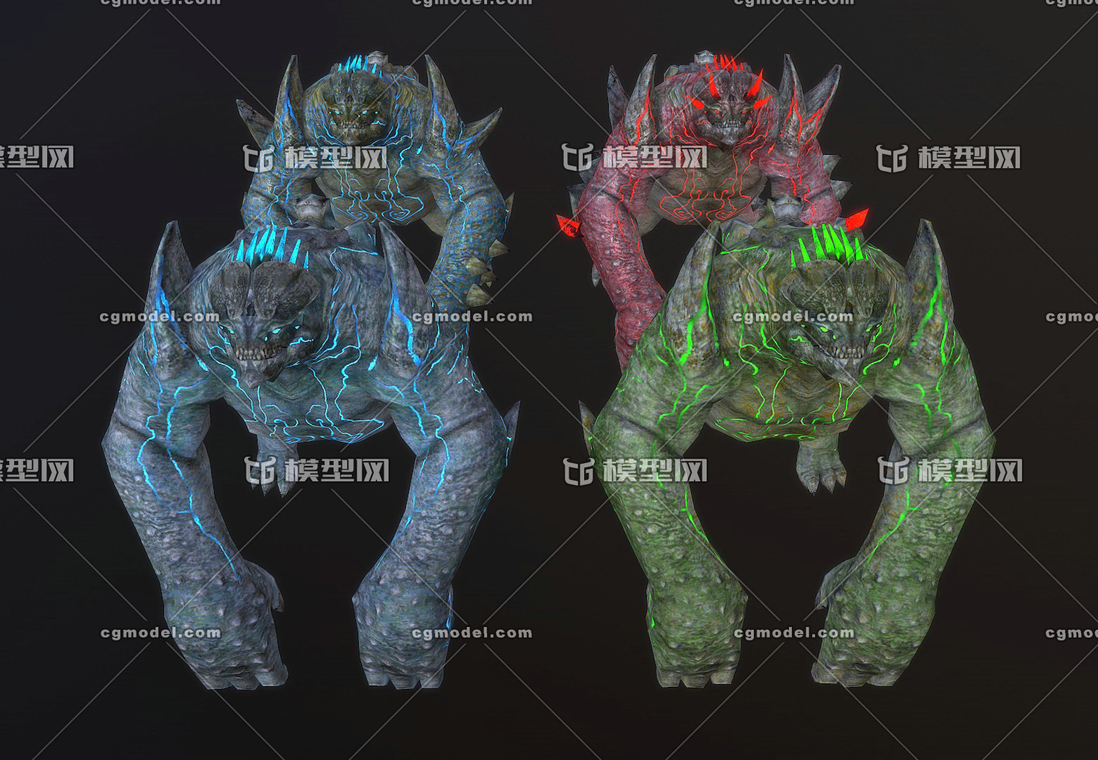 简模升级版-棱背龟环太平洋四级怪兽科幻外星