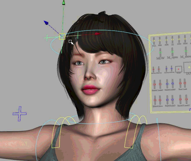 中国大奶少妇 maya超强表情绑定亚洲女人农村朴素姑娘