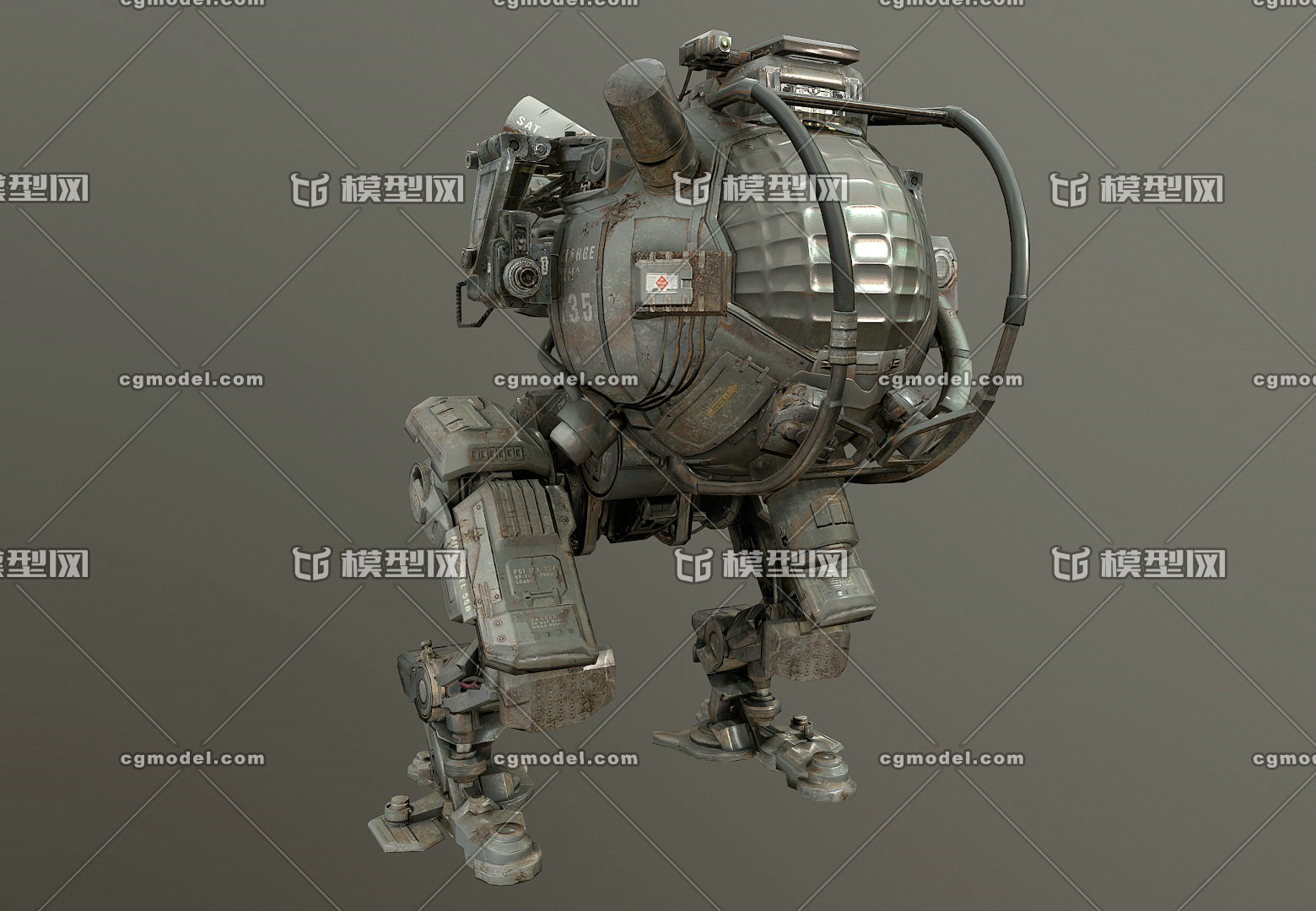 超写实 充电机器人 影视级 科幻机甲 次世代robot 动力机甲 mech