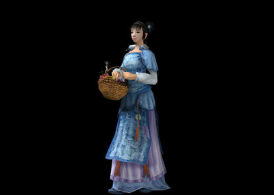 古代人物女子小姐卖花女