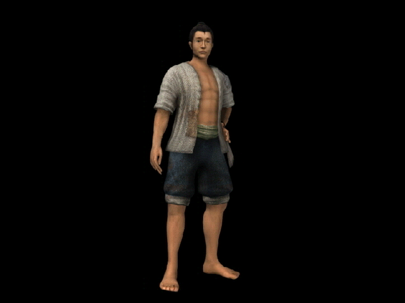 古代人物 农民 农夫 庄稼汉 男子 平民 路人