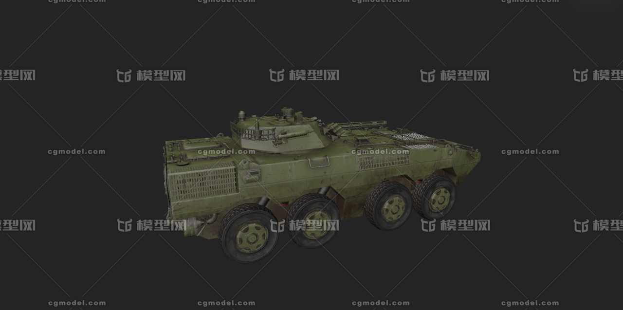 中华人民解放军09式轮式步兵战车_1450qq作品_车辆装甲车/坦克_cg模型