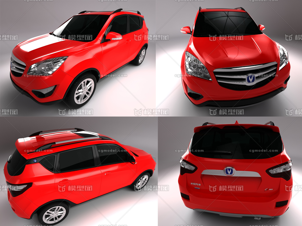 长安汽车 cs35 小型su_model cg作品_车辆其他_cg模型