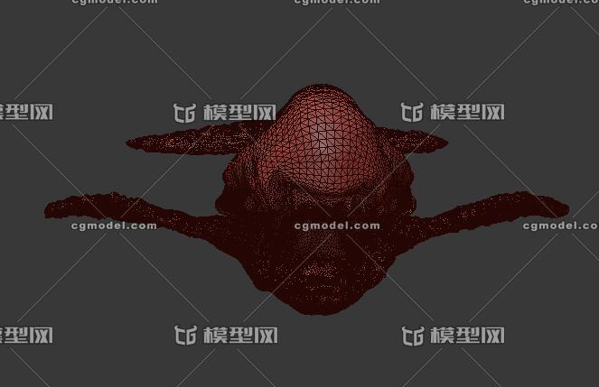 海洋怪物钢铁巨鲲模型 鲲鱼异兽海兽 max obj(无海洋场景 / 封面 ps