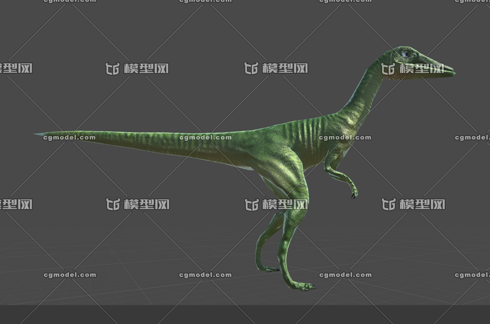 恐龙世界 斯基龙 虚拟现实3d模型 un_vr_family-作品