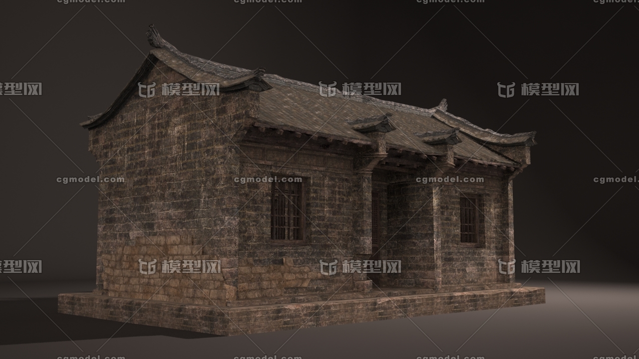 古代民房古建筑民居3d模型