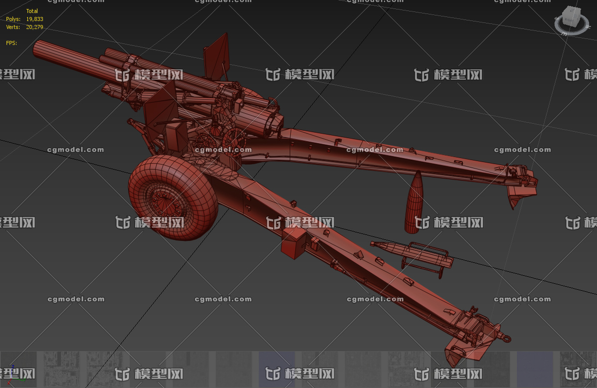 max次世代 榴弹炮 加农炮 m114 重型武器 pbr大炮 火炮 反坦克炮 二战