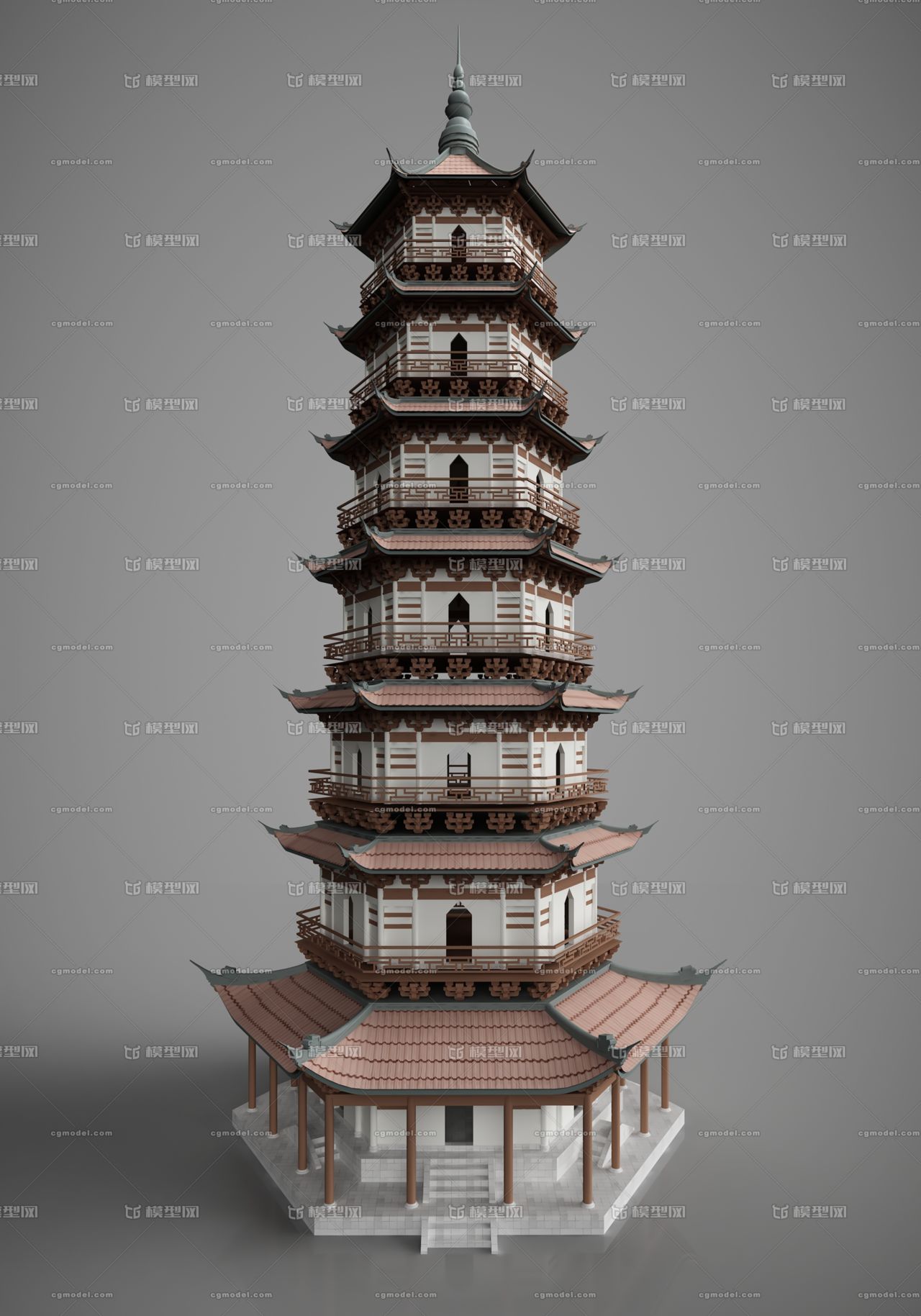 中国古建筑古建塔楼