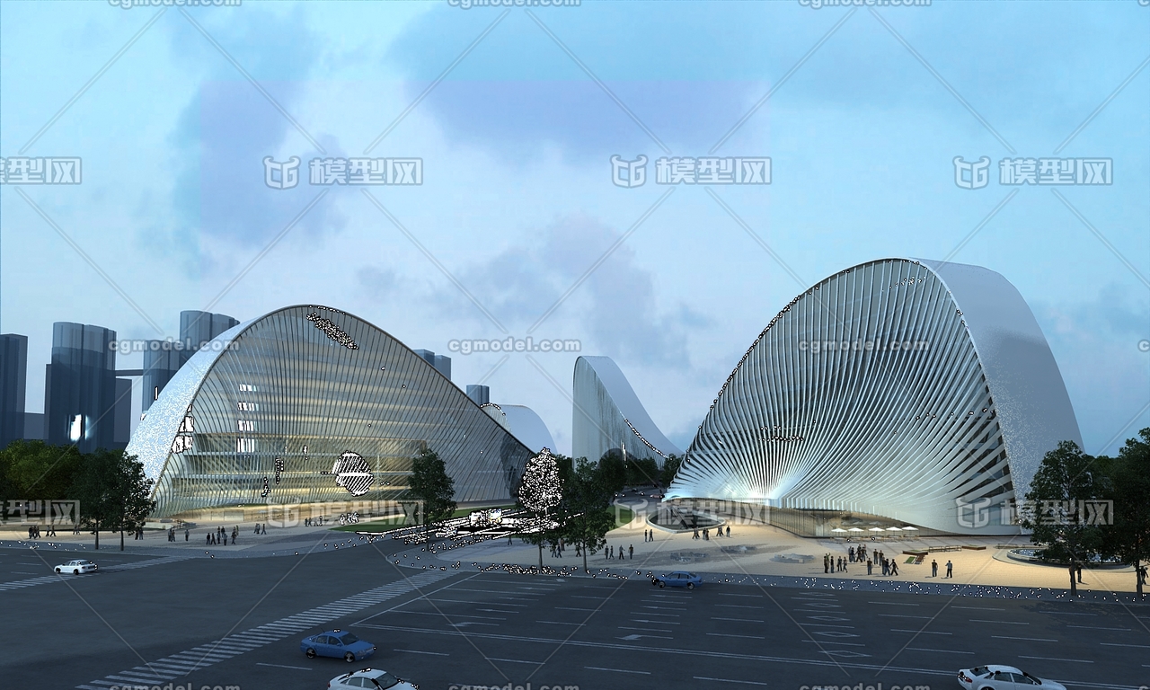 长春世贸中心项目,艺术建筑,展览馆,博物馆,超现代建筑,音乐厅