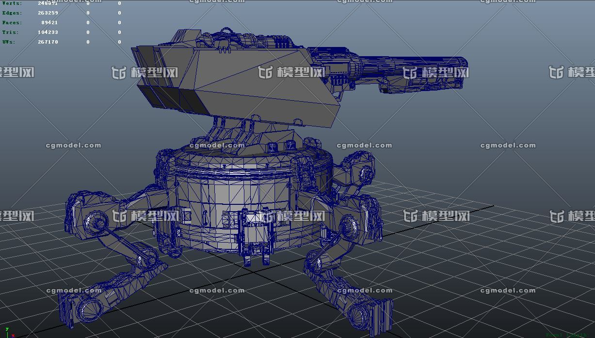 高质量科幻空气激光器 激光炮 大炮 科_joechief作品_武器火炮器械_cg