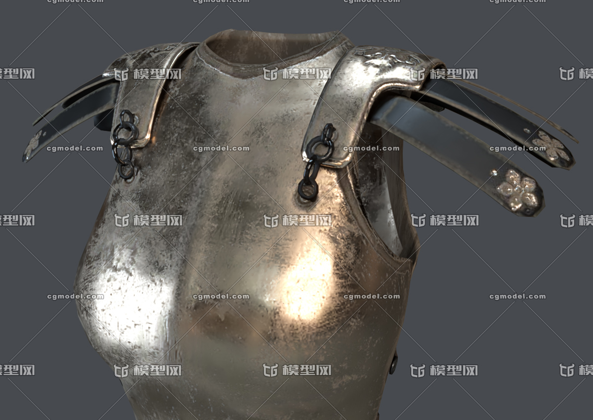 pbr次世代 女性盔甲 罗马盔甲 铠甲 _heikeji作品_武器冷兵器_cg模型