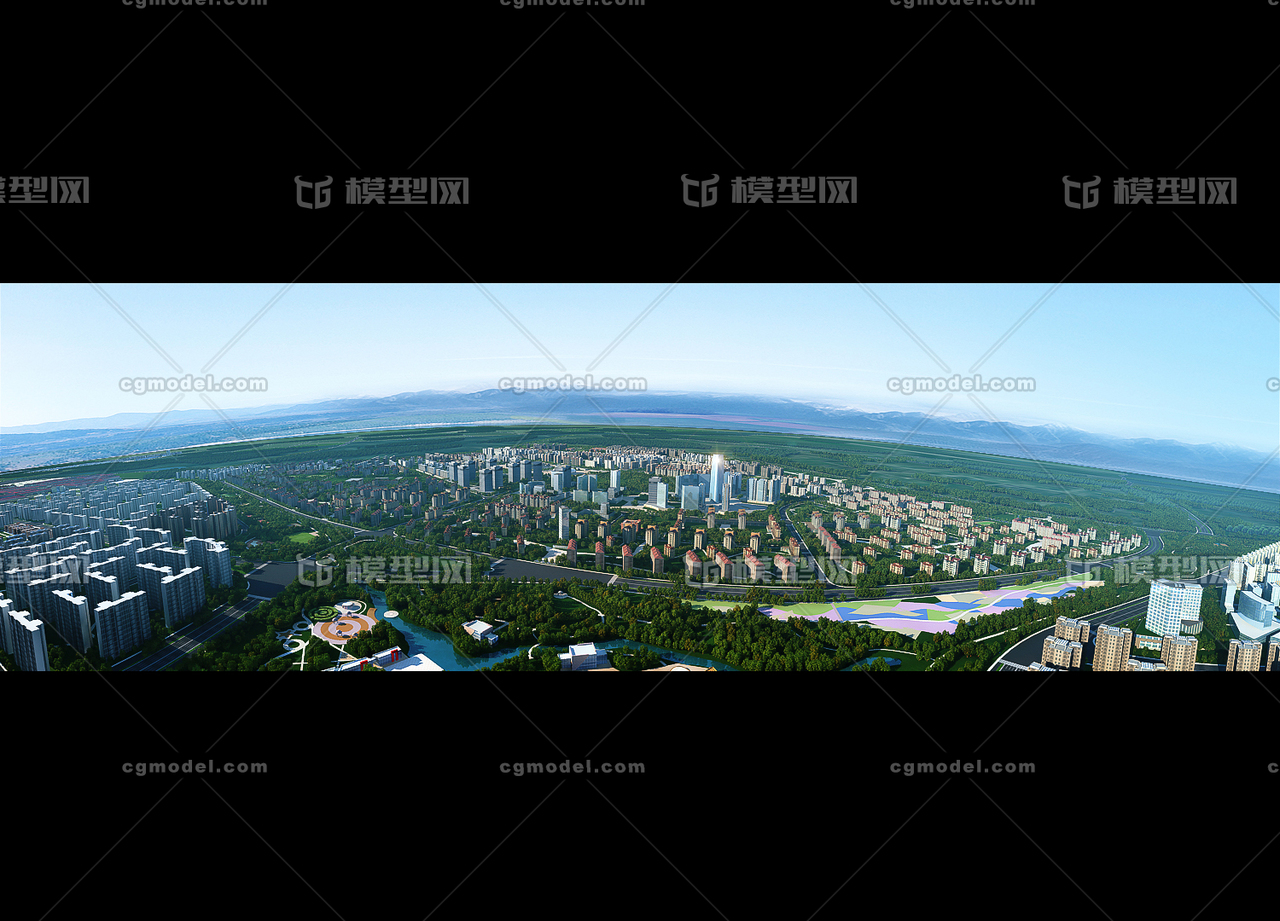 城市鸟瞰 日景鸟瞰 公园鸟瞰 cbd 动画 广场鸟瞰 建筑 城市规划鸟瞰
