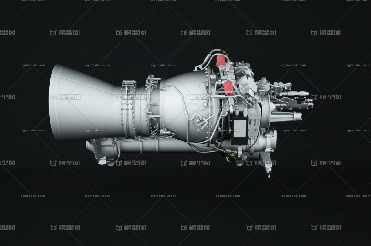 涡轮轴直升机发动机 直升机发动机 涡轮发动机 飞机发动机 发动机模型