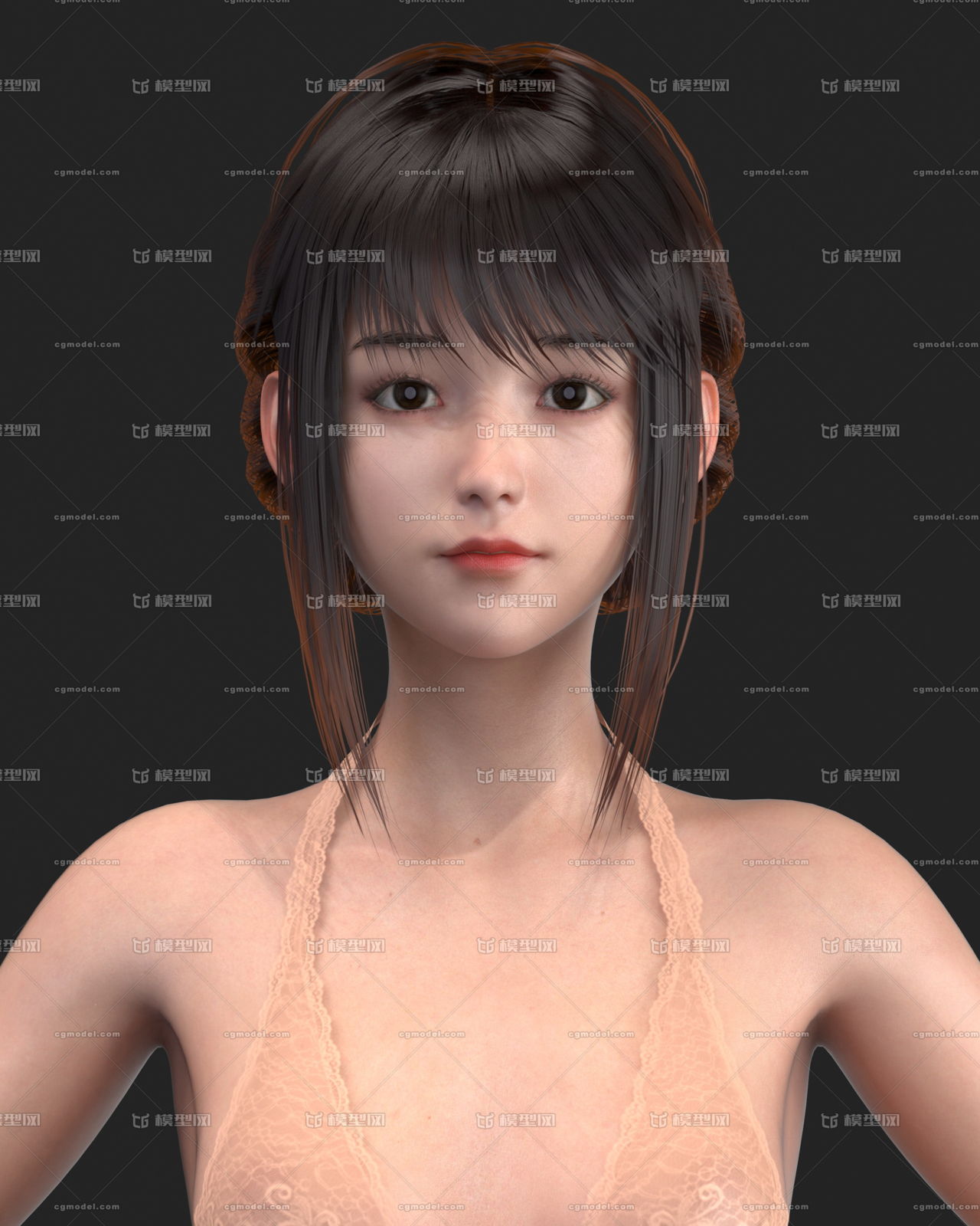 影视 写实 女性(美女) 基础体型 角色 3d模型