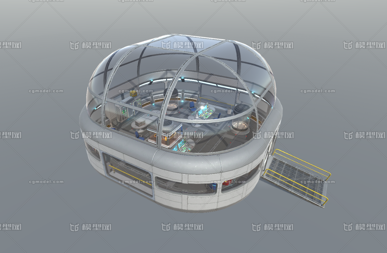 vr科幻场景 太空基地 科幻空间 科幻室内 科技建筑 太空舱 太空站