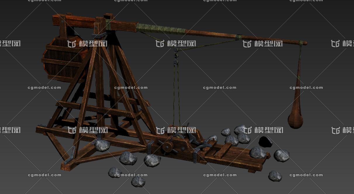 机 投石弩,投石器 投石车 攻城车 战车 战争机器 投弹车 写实 古代