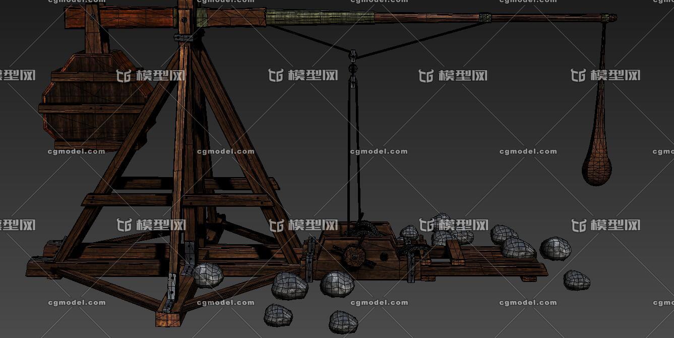 投石弩,投石器 投石车 攻城车 战车 战争机器 投弹车 写实 古代战争