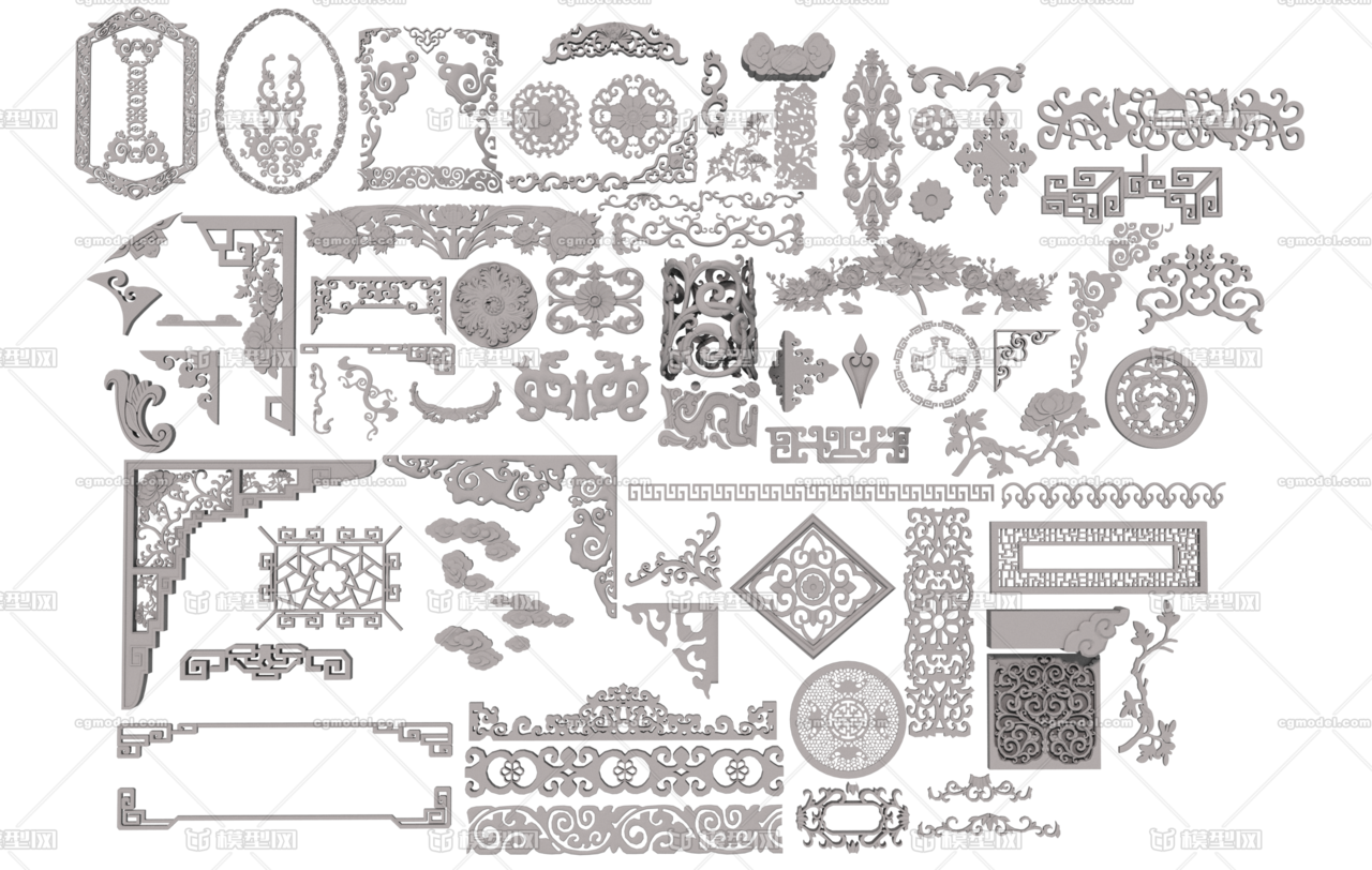古代雕花,建筑雕花,雕花,花纹样式,花纹素材