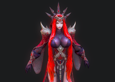次世代 红衣女 女法师 长袍法师 女巫 女魔法师 女祭司 性感妩媚 美女
