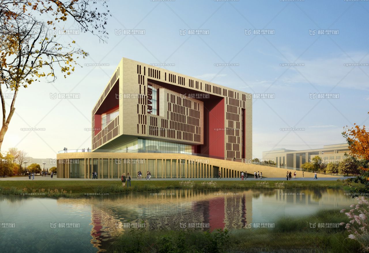 南开大学图书馆-大学图书馆-校园建筑-现代图书馆-异形建筑