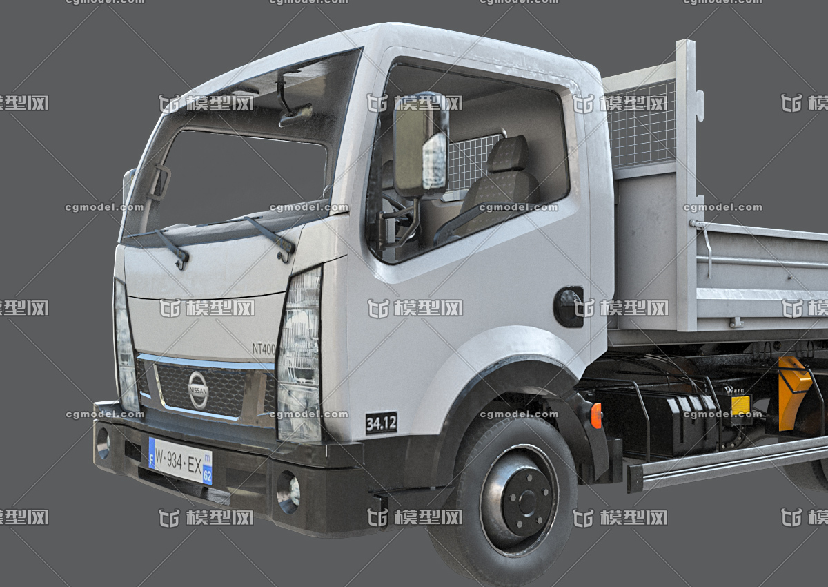 写实pbr 中型卡车 次世代 卡车模型 小卡车 日产卡车