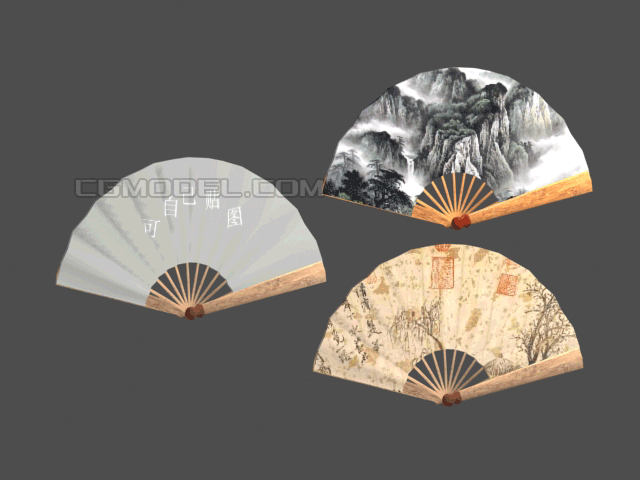 动画扇子 折扇 竹扇 扇子 传统生活用品 中国风折扇 用户可以自己在