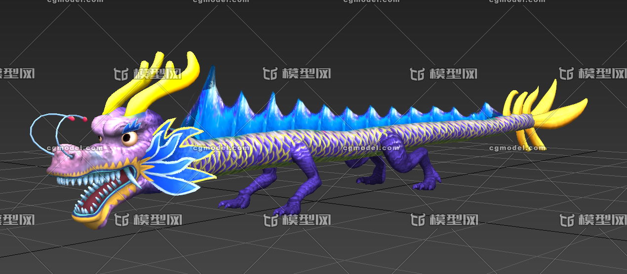龙 dragon model  神话动物  凶猛龙 3d模型 中国龙