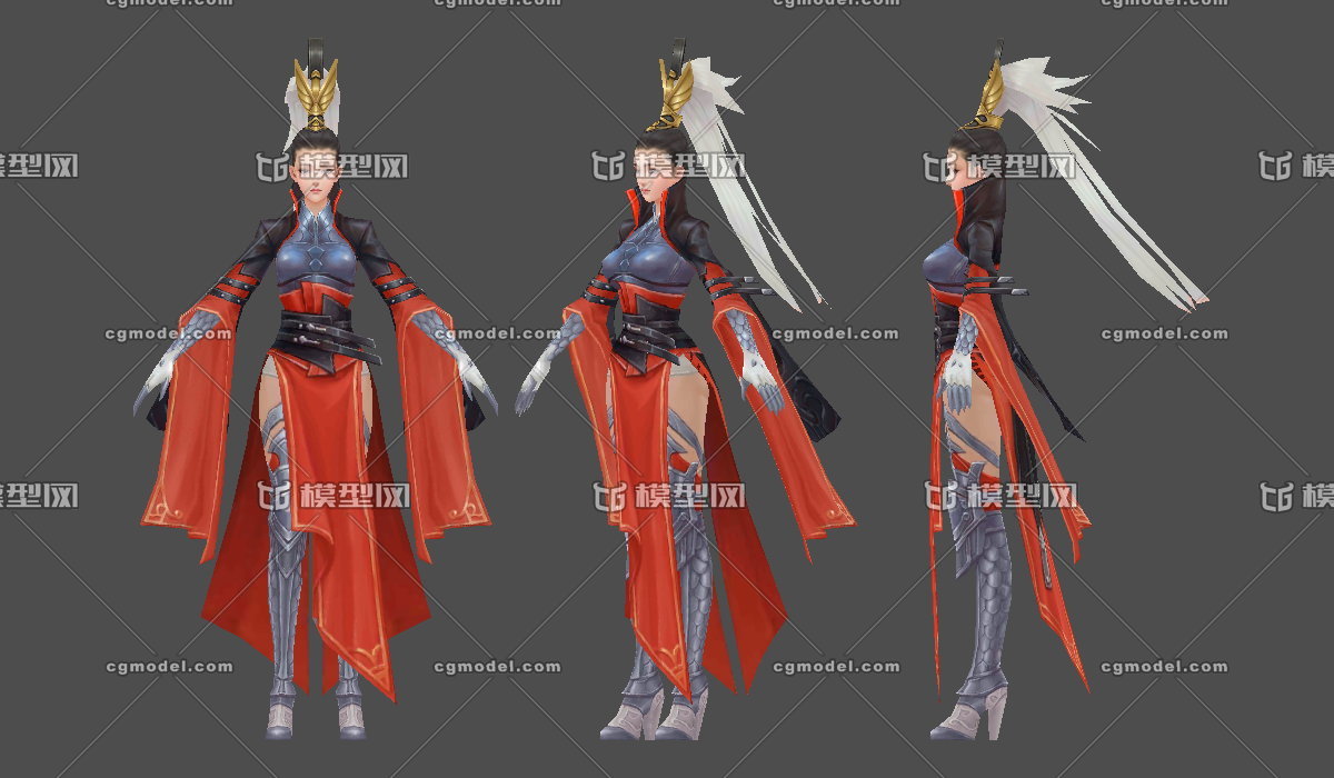古代女人,女武士,女战神,红袖女将,红战袍