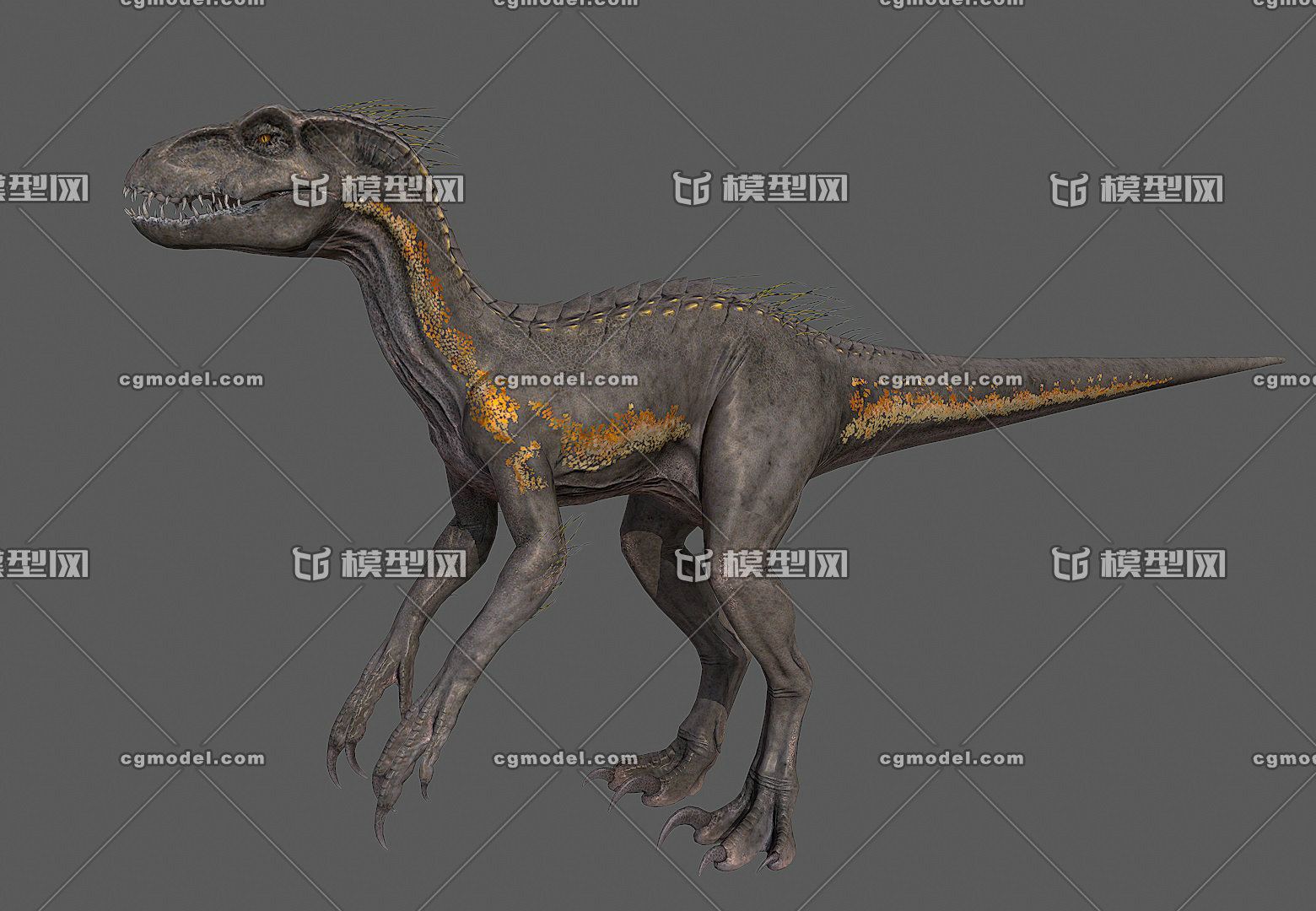 写实 暴虐 迅猛龙 狂盗龙 食肉龙 侏罗纪2 恐龙 indoraptor
