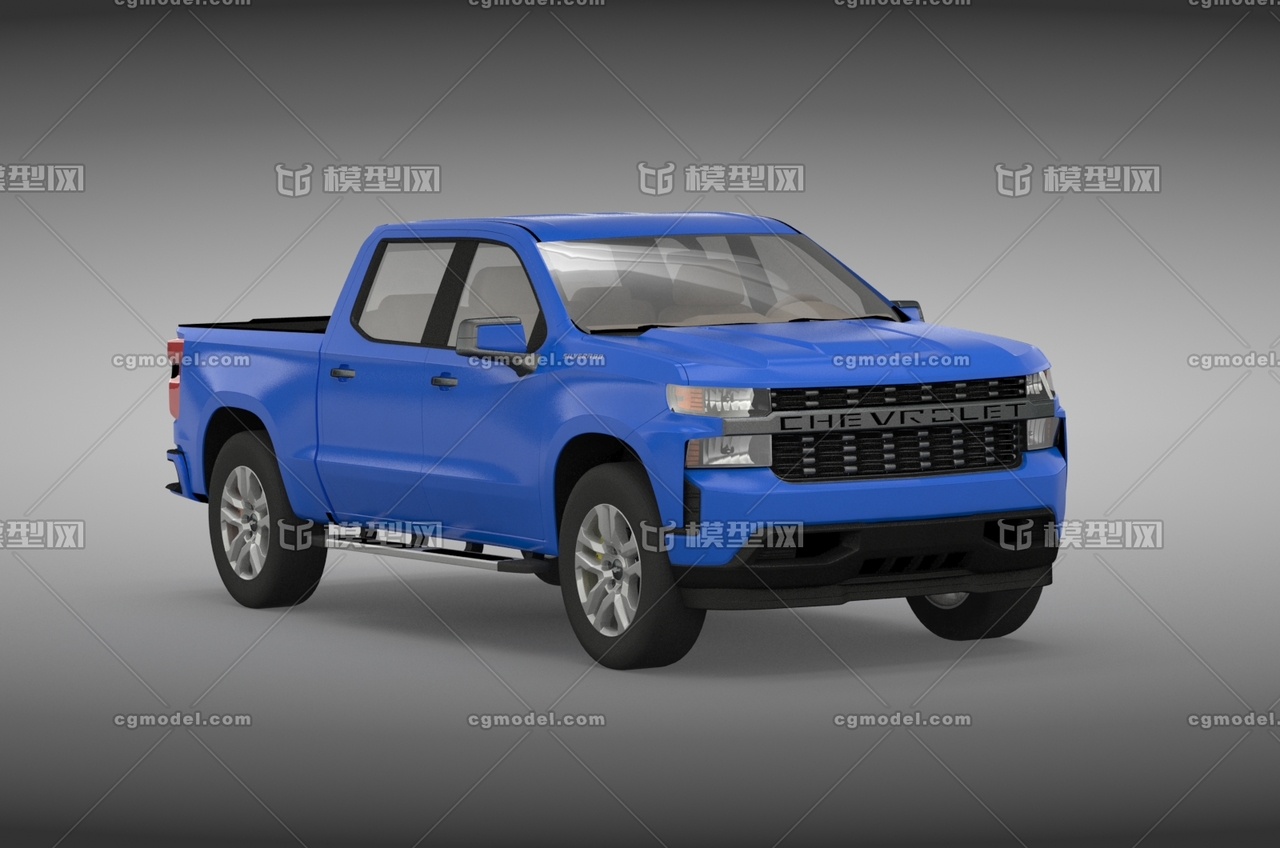 雪佛兰皮卡车silverado(2019)3d模型