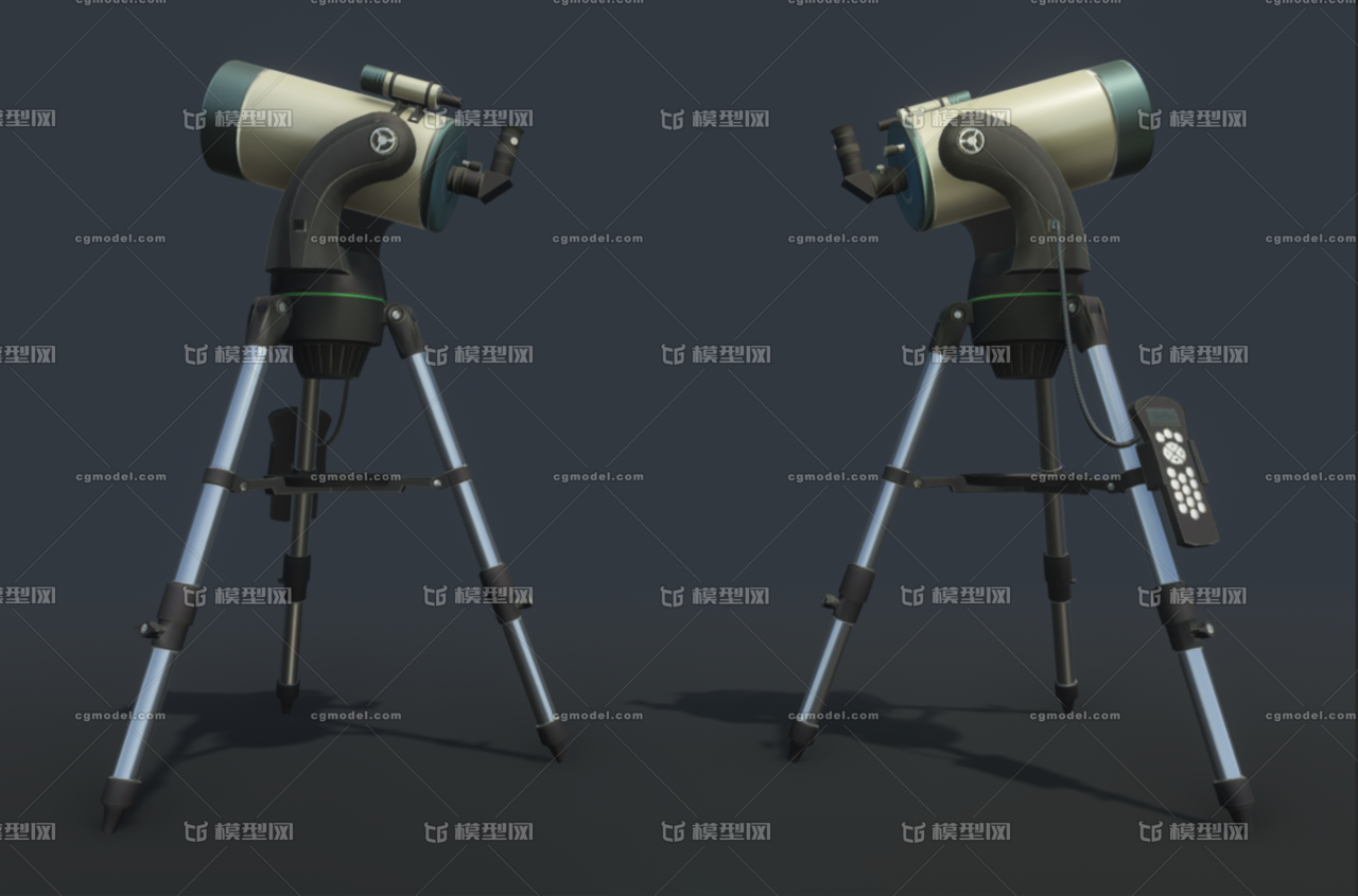 天文望远镜 写实模型 望远镜 telescope