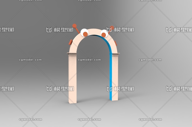 店铺  装修 装饰 乐园 游乐场 门头 门 拱门 机器人 儿童 游乐 大门