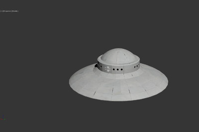 飞碟 ufo 外星飞船 haunebu ii 飞行器 虚拟现实3d简模 带unity资源
