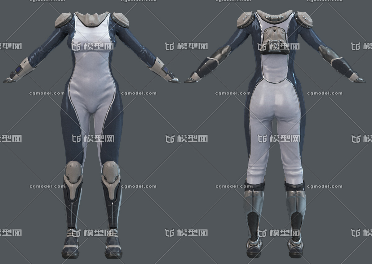 pbr次世代 科技服 科幻服 未来服饰 太空服 宇航服 高科技 衣服 scifi