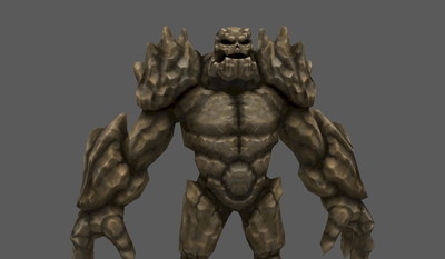 岩石怪物，石头人，巨石傀儡，岩魔，山神，山岭巨人