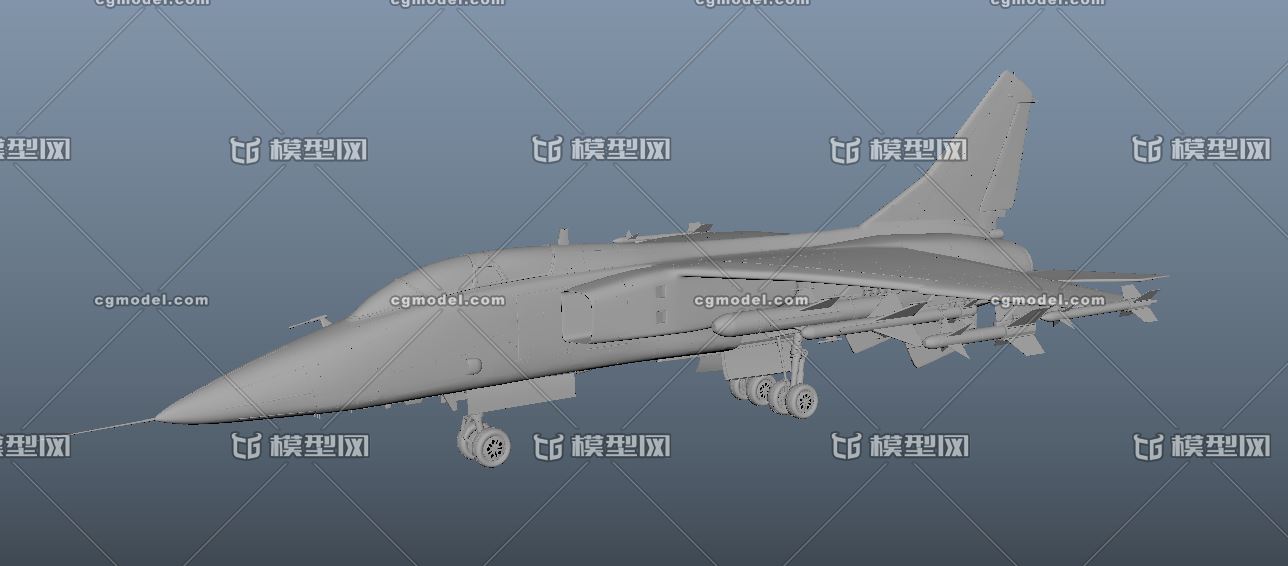 轰奸a7飞机maya模型
